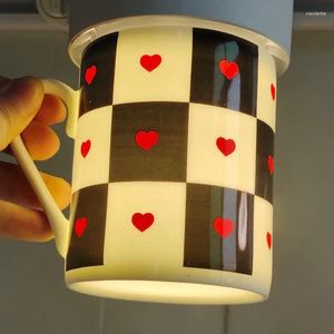 Tazze in stile europeo di fascia alta in stile tazza di tazza di tazza di tazza tazza di tè modella coppia regalo per le vacanze che dà la scatola ricca di scatole