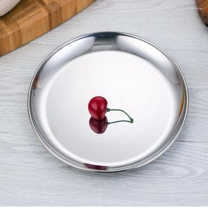 Plates Metal Restaurant Home El Use Stainless Steel Dinner Dishes