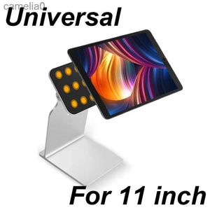 Tablet PC Standlar Alüminyum Tutkal Manyetik Stand 360 Döndürme İPad Huawei Lenovo için Ayarlanabilir Katlanabilir Tutucu Braketi 11 inç PC Tabletl231225