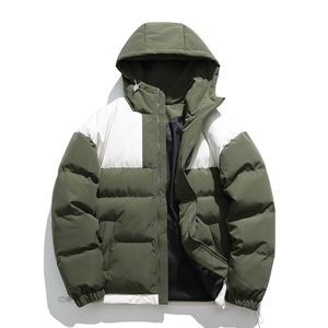 Winter cotton jacket, men's thick coat, oversized men's clothing, autumn and winter trendy brand warm hooded clothes