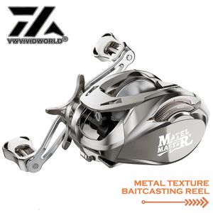 VX Metal Fishing Reel Lightweight 225G Ceramic Export 51 Steel Ball Bearing 6.3 1 Höghastighet Betgjutning Rulle Saltvatten Lure 231225