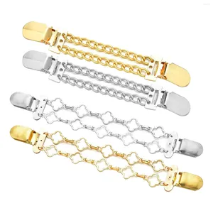 Spille 4pcs Swater Clip Clip Clasp Regali di compleanno in metallo Clip di cardigan eleganti leggeri per ragazze donne camicie da mantello da donna