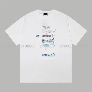 23SSデザイナーレタープリントTシャツTEEスウェットシャツファッションハイストリートショートストリート夏のカジュアルTシャツ通気づけの男性女性クルーネックティードレスWO 35033