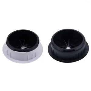 Tigelas threading caixa de tampa de mesa de mesa de mesa de computadores home officices hole de arame 1pc 60mm Abs Black Desk Cord grommet