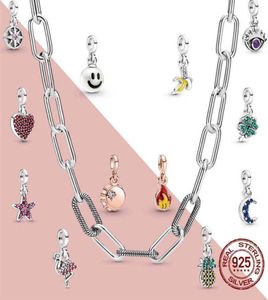 Me Serisi Zincir Kolye Otantik 100% 925 Gümüş Fit Charms DIY Kadın Mücevher Hediye Fn5P1946212