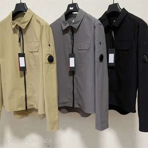 CP Comapny Mens Jacket Coat One Lens Lapel CPジャケット衣服染色ユーティリティオーバーシャ​​ツ屋外男性カーディガンアウターウェア衣類島ジャケット611