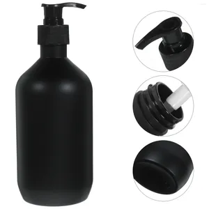 Liquid Soap Dispenser 2 Pcs 500ml Black Matte Shampoo Shower Gel Lotion Empty Bottle 2pcs Pump Travel Bathroom Dispensers Bottles Pack