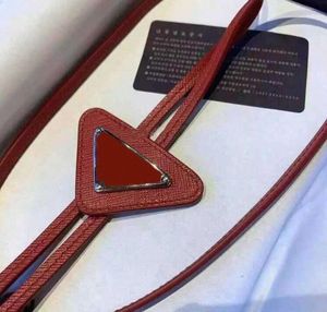 Męskie designerskie wiązania mody skórzany krawat szyi krawat dla mężczyzn panie z literami wzorów szyjki stałe kolorowe są