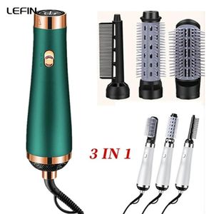 Dryers 1200W Hair Dryer Hot Air Brush Styler and Volumizer Hair Straightener Curler Comb Roller One Step Electric Ion Blow Dryer Brush