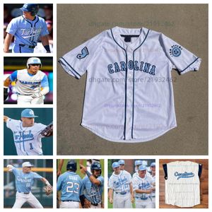 College North Carolina baseball NCAA Jersey personalizado qualquer nome qualquer número todos costurados Matthew Matthijs Ben Peterson Kyle Percival Connor Bovair Dylan King