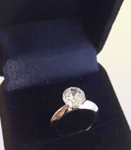 Mieć pieczęć i pudełko 13 Karat Diamond Pierścienie Anelli Moissanite 925 Srebrny Srebrny Para Kobiety poślubienie zestawów ślubnych Jewelr4021066