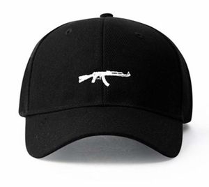 米国ファッションAK47スナップバックヒップホップキャップトップセラーUzi Gun Baseball Capp Curve Visor 6パネルハットCASQUETTE DE MARQUE 2010198958960