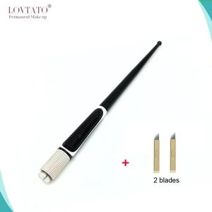 Наборы оптом Tebori Pen Microblading ручка для татуировки для перманентного макияжа татуировки бровей красота ручная ручка 2 шт. игольчатое лезвие