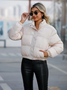 ジャケットホワイトブラック濃厚な暖かいカジュアル女性秋の冬冬2023ボンバーコート特大3xlパーカーのためのジャケットアップジャケット