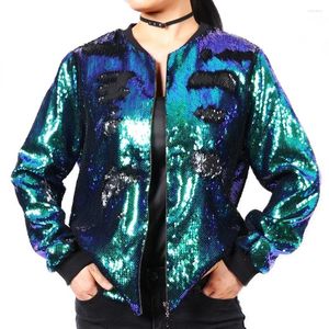 Kvinnors jackor jacka kvinnor modekläder kläder basrockar veste femme casual vintage baseball uniform bling streetwear lyx