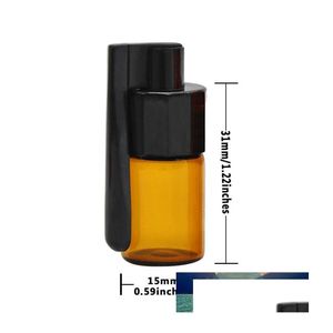 Bottiglie di imballaggio Bottiglia di vetro portatile americana all'ingrosso Snuff Snorter Custodia per pillole in acrilico Colore casuale 1 pz 36 mm / 51 mm Consegna a goccia fuori Dhjvd