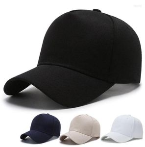 Top kapakları artı büyük boy beyzbol şapkası erkek kadınlar büyük kafa düz renk snapback şapkalar 5659cm 6064cm unisex pamuk hip hop güneş 5807260