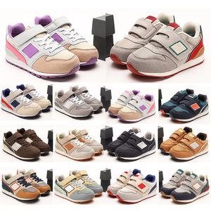 Designer 996S Kids Shoes Toddler Sneakers Girls Boys Running Shoes Baby Spädbarn Trainer Gray Salt Purple Black Kid Youth Athletic A2FV#