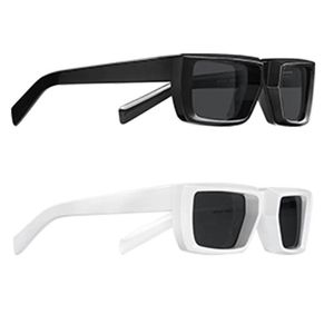 Mens Womens Runway Sunglasses SPR 24y Black and White Classic convexo estereoscópico de espessura estilo de verão Casual Beach férias A256T