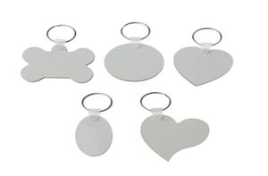 12Pc DIY Sublimation Wooden Hard Board Key Rings Double Printable White Blank MDF Chain Heat Transfer Jewelry Making F3MD Keychain8125367