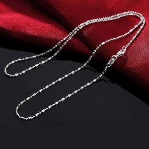 Hänghalsband helt ny stil 925 sterling silver 16/30 tum bambuskedja kvinnors halsband för män högkvalitativa bröllop hänge smycken231225