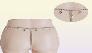 Kryształowy litera Angel Bitch Belly Chains for Women Bohemia Beach Belt Belt Sieć kobiecy urok Akcesoria Ubranie Łańcuch ciała P0816297236