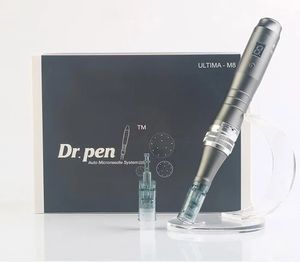 Professional Dr Pen Ultima M8充電式ダーマペンペンマイクロニードリングダーマペン針カートリッジDHL高速配送