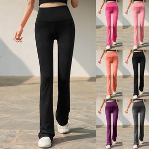 Active Pants High midjeklocka Bottnar Thin Yoga Square Dance Body Movement Fitness för kvinnor