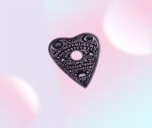 Ouija Spirit Board Mystic Oracle Planchette Halloween Seance Skull Sun Moon Spooky Magical Lapel Pin Witch Pagan Brooch7667458