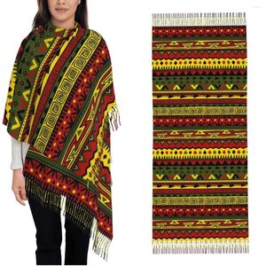 Scarves Womens Tassel Scarf Rasta Way Traditional Culture Pattern Large Winter Fall Shawl Wrap Gifts Cashmere