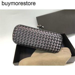 Women Clutchs Bag BottegaaVeneta Dinner Woven Genuine Leather Banquet Bag Large 25cm Ribbon Woven Long Bag Snake Skin Wrapped Edge Bag