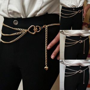 Fashion Retro Chain Belts for Women Weldands Cincha Chain Chain Majayer Tassel Tassel Jewelry Dress Waist Belts234m