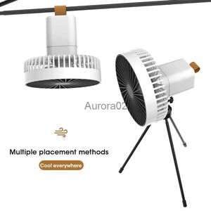 Ventilatori elettrici Elettrodomestici multifunzione USB ricaricabile Treppiede da scrivania Ventola di raffreddamento ad aria 10000mAh Ventilatore da soffitto da campeggio esterno YQ231225