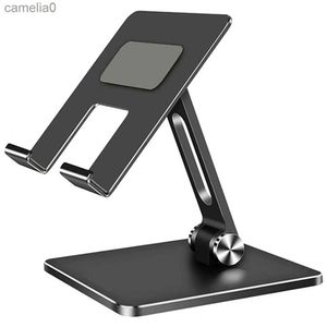 Tablet PC Stands Desk Mobile Phone Holder Stand For iPhone iPad Metal Adjustable Desktop Tablet Holder Universal Table Cell Phone StandL231225