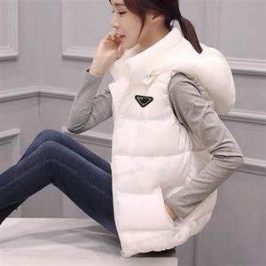 디자이너 따뜻한 여성 길 레트 흰 오리 다운 자켓 겨울 몸통 여성 조끼 조끼 조끼 아웃복 코트 아시아 M-XXXL