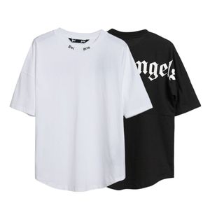Designer Palm Angles maglietta maglietta Casa di abbigliamento Lettera Pura Cotone Short Short Sumpi Summer Tide Mens Tees Black/White S-XL 000