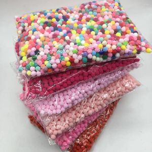 Fiori decorativi Pompom Wholesale 10mm 2000pcs peluche palla per peluche per artigianato morbido per matrimoni decorazioni per la casa cucitura su un panno