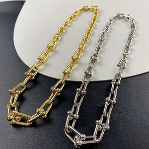 Pendant Necklaces High Quality Classic Thin And Thick Chain 45cm~55cm U Shape Horseshoe Chain Necklaces For Women Luxury Brand Jewelry WholesaleL231225