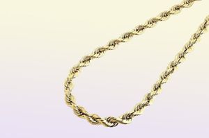 Mens Ladies 110th 10K Yellow Gold Fill 550MM Hollow Rope Chain 24 Inch Necklace2005627