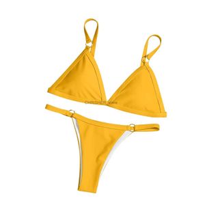 Zestaw bikini nowy seksowne bikini 2023 Solid Swimsuit Kobiety stroje kąpielowe bikini brazylijski garnitur kąpielowy letni plaż