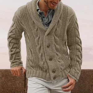 Men's Sweaters Men Sweater Jacket Stylish Cotton Blend For Autumn Winter Fashionable Single-breasted Cardigan