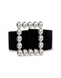 glitter strass cintura strass designer di lusso nero grandi cinture larghe per le donne vestito dalla vita ragazze castità femminile ceinture moda Y6099206