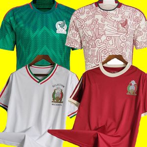 Top Tayland Kalitesi 22 23 Meksika Futbol Formaları Meksika 1985 Retro Kit Futbol Gömlek Kırmızı ve Beyaz Futbol Gömlek Erkek ve Çocuk Setleri UNLORY