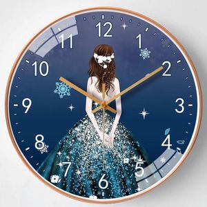 Wall Clocks 1PC 12 Inch Modern Simple Punctuality Quartz Clock Light Shadow Elegant Design Silent Movement Living Room Bedroom Decor