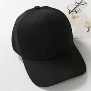 Caps de bola 2023 Black Cap cor sólida Baseball Snapback Casquette Chaptas montadas Gorras Hip Hop Casual Dad para homens unissex