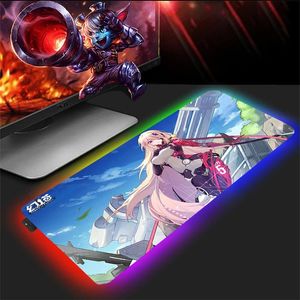Rests Rgb Mouse Pad Tower of Fantasy Led Desk Protector Pc Accessories Gamer Keyboard Mousepad Xxl Mat Large Gaming Extended Mice