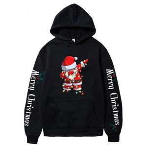 Dunne fleece kerst hiphop streetwaer Y2k hoodies happy halloween pullover zwarte sweatshirts met lange mouwen voor heren dames