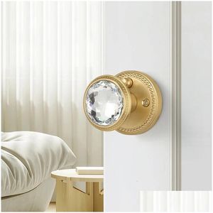 Serrature per porte Maniglia per porta in cristallo Bagno interno Camera da letto Bagno Manopole rotonde Serratura per privacy 231 Consegna a goccia Home Garden Building Suppl Dhwjz