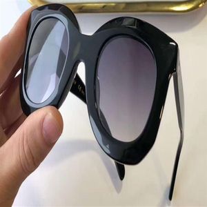 Marta senhoras preto cinza borboleta acetato óculos de sol moda feminina óculos de sol novo com box228b