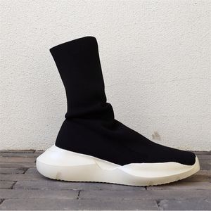 Plattform Man Fashion Boots High-Top-Männer dicker Soled Black Punk Boot
